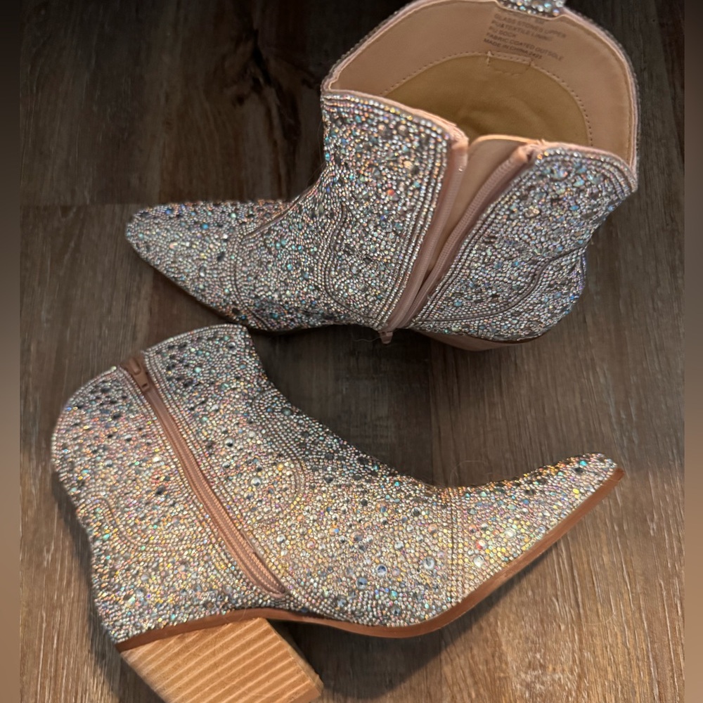 Betsey Johnson Sparkle Cowboy boots